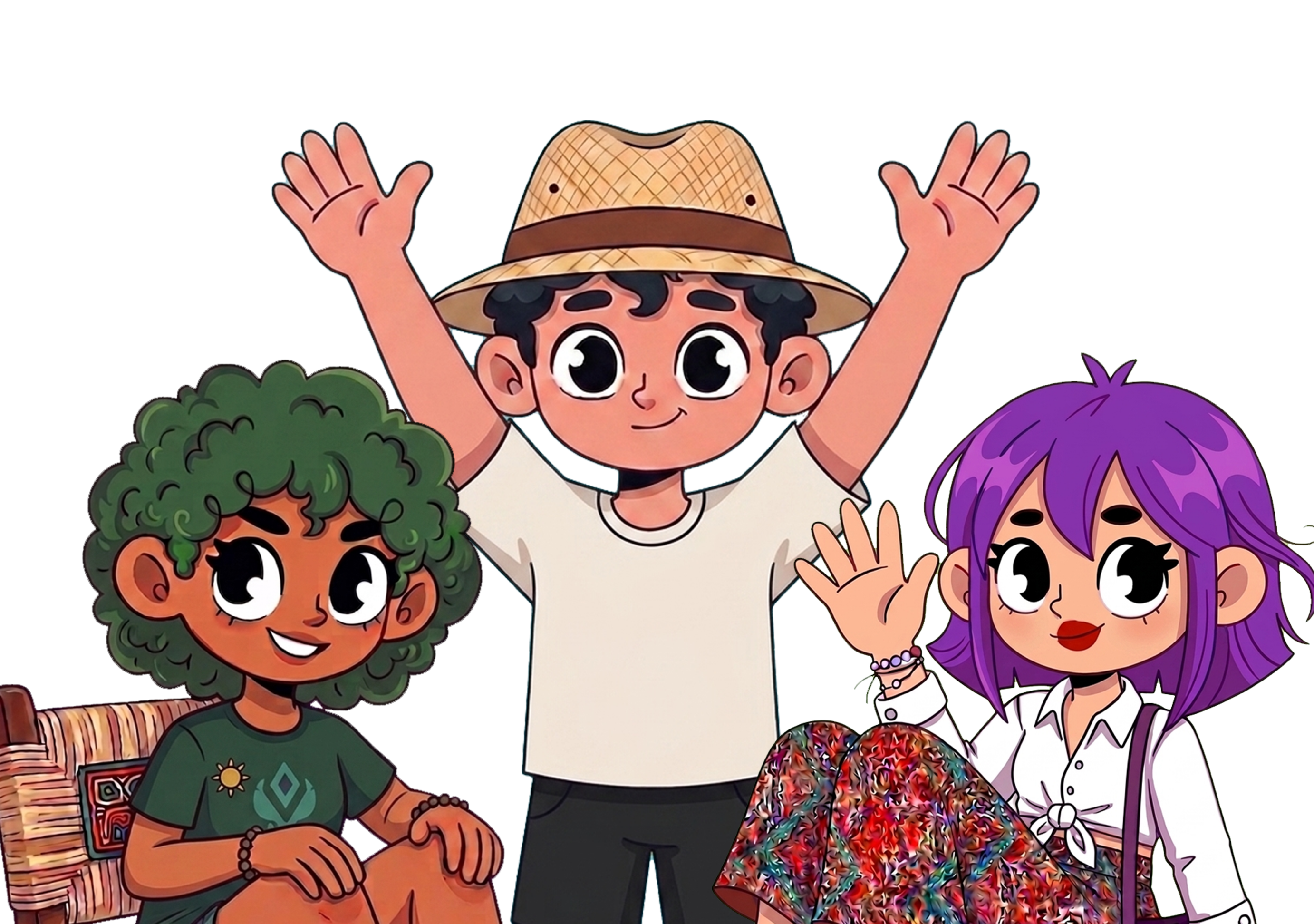Los 3 personajes de GEN Emprendedor
